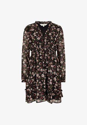 Apricot, FLORAL RUFFLE - Robe de jour - black