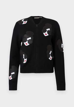 THERON STACE FACE ZIP UP - Kardigán - black