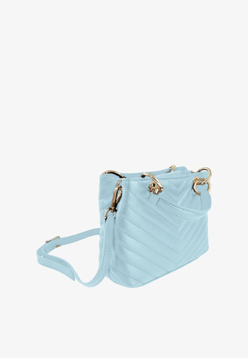 DrachenLeder Schoudertas - hellblau