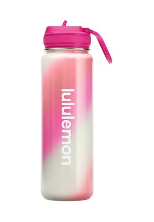 lululemon BACK TO LIFE SPORT BOTTLE 24OZ STRAW LID OMBRE  WOMEN'S WATER BOTT UNISEX - Trinkflasche - star burst tone pink flare light ivory