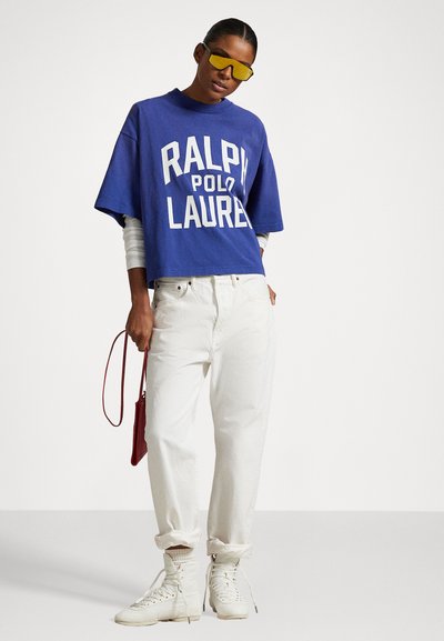 Polo Ralph Lauren KNIT T-SHIRT - Nyomott mintás póló - bright navy