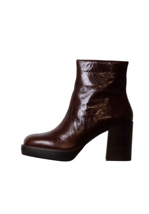 Botines con plataforma - marron