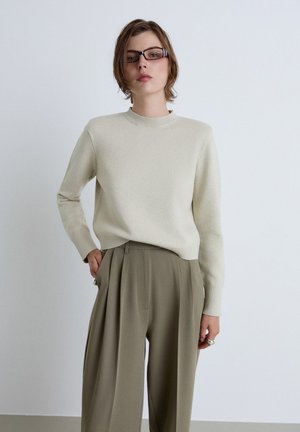 Calliope, MAGLIA TINTA UNITA - Jumper - tortora