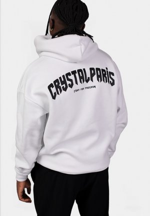 CRYSTAL PARIS DOOM - Hoodie - white