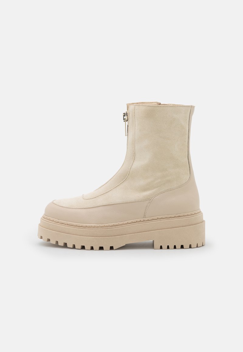 Selected Femme Enkellaarsjes met plateauzool lichtgeel Selected Femme Enkellaarsjes met plateauzool lichtgeel