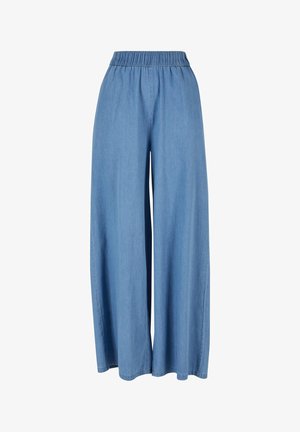 Urban Classics WIDE LEG - Traperice opuštenog kroja - skyblue washed