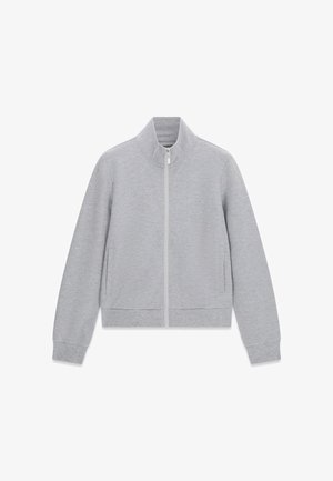 Guess, SWEATSHIRT MIT HOHEM KRAGEN - Sudadera con cremallera - grau