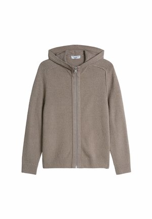 Marc O'Polo DENIM, MARC O'POLO DENIM BOUCLÉ-STRICKHOODIE REGULAR AUS BIO-BAUMWOLL-MIX - Cardigan - dolphin