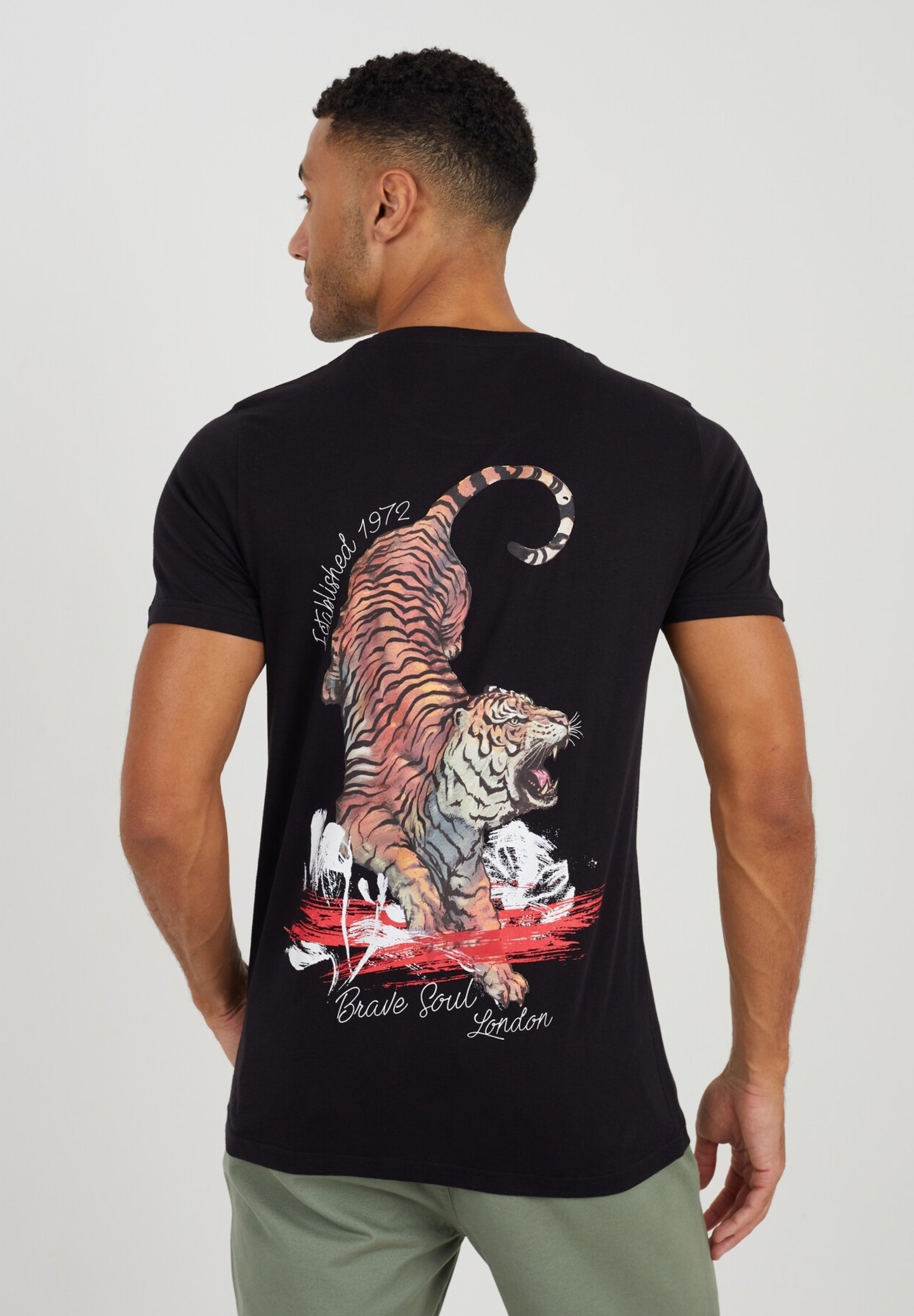 Brave Soul MTS-KALINE GDP - Print T-shirt - black - Zalando