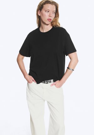 Weekday DANYA BOXY - T-shirt basic - black