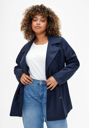 MIT GÜRTEL - Trenchcoat - navy blazer