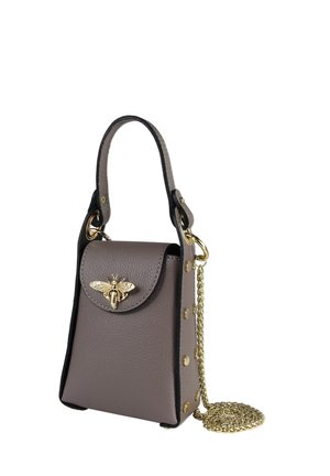 DrachenLeder Handtas - braun taupe