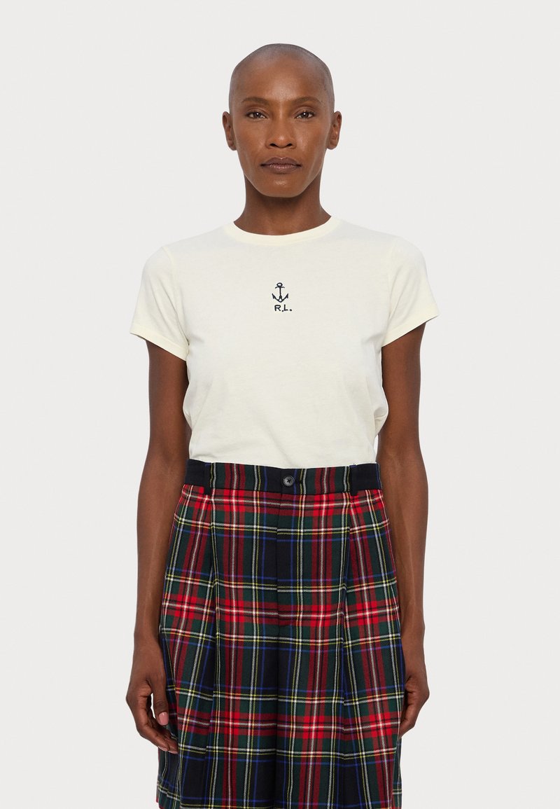 Polo Ralph Lauren SHORT SLEEVE - T-shirt basique - clubhouse cream