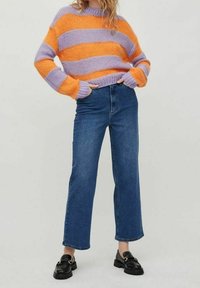 VILA Stickad tröja - orange