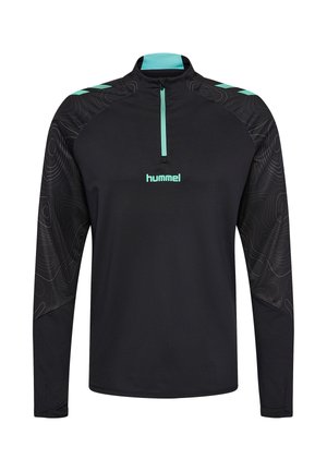 Hummel, 2.0 TRAINING HALF ZIP - Longsleeve - black pool blue