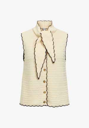 Object, TOP KNITTED SCARF - Veste sans manches - birch