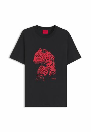 HUGO, HUGO DILEO_IN - T-shirt con stampa - black one