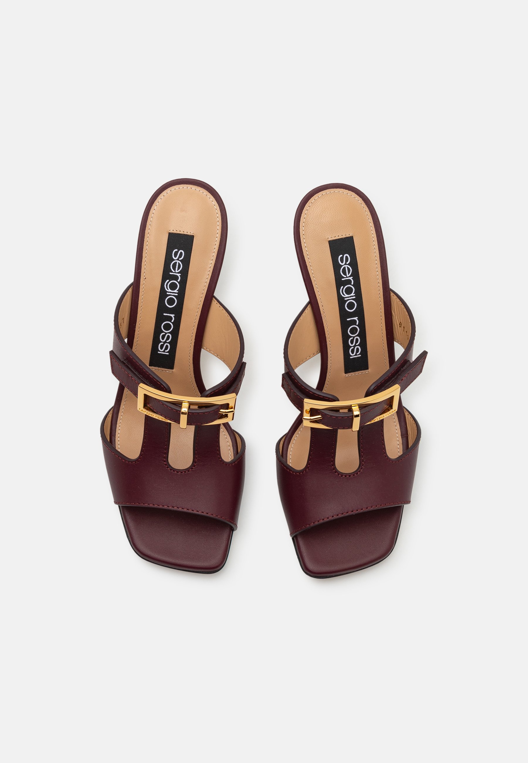 Sergio Rossi SABOT - Heeled mules - bordeaux - Zalando.co.uk