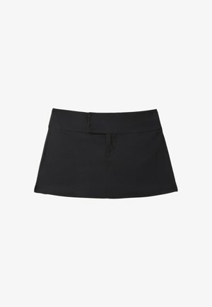 Stradivarius, WIDE WAISTBAND MINI SKORT - Jupe-short - black