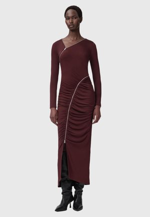 ELSIE ZIPPER - Maxikleid - oxblood red