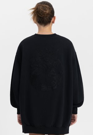 ICON BLOSSOM BACK WASHED - Sweatshirt - black