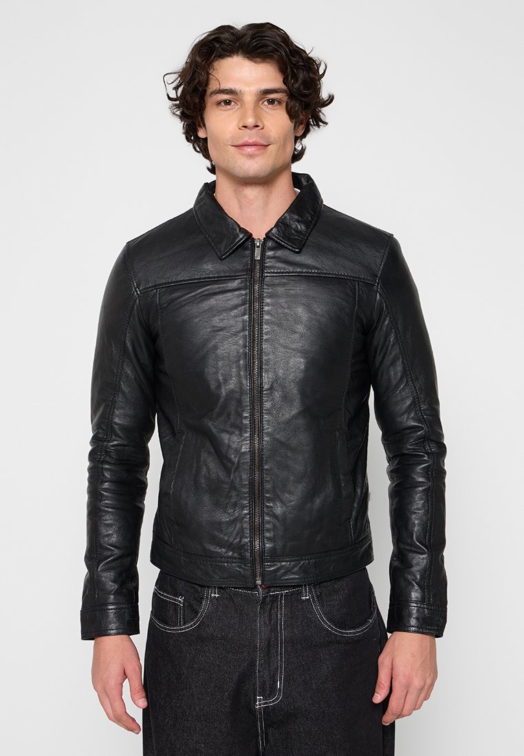 Lee Cooper Leren jas zwart Lee Cooper Leren jas zwart