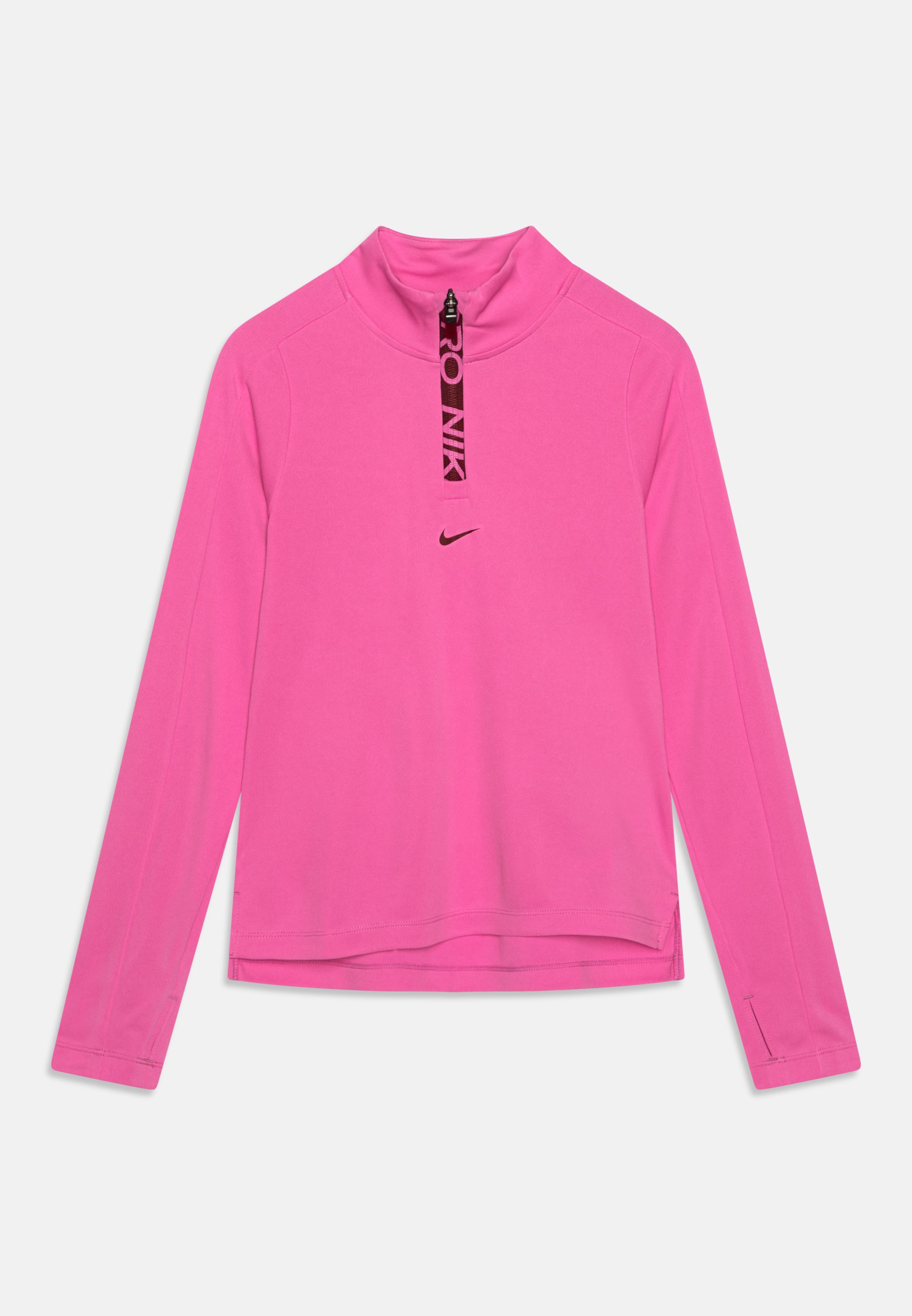 Long Sleeve Nike Pink Zip Up Top Long Sleeve Pink Running Top Nike