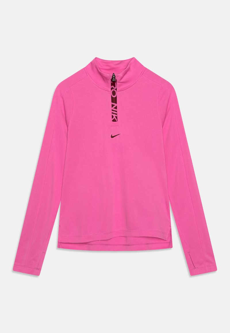 Nike Performance - DF UNISEX - Top s dlouhým rukávem - playful pink/dark team red, Zvětšit