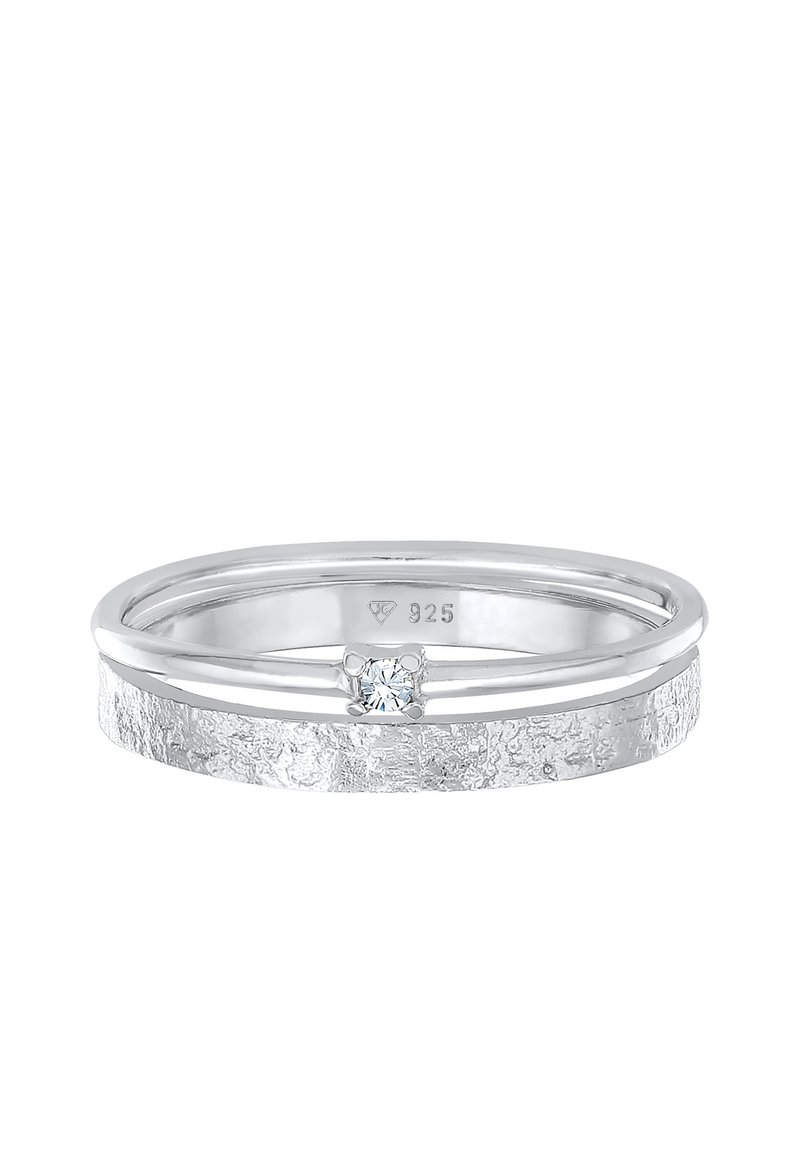 Glanzstücke München Anello Solitario Donna In Argento 925 Con Zirconia - Regalo In Scatola Gioiello