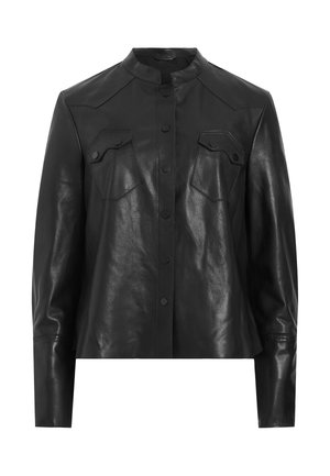 AllSaints ROCK - Nahkatakki - black