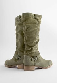 Next FOREVER COMFORT SLOUCH REGULAR WIDE FIT - Bottes - khaki green
