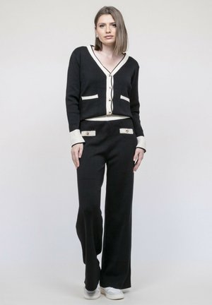 Dona x Lisa, ENSEMBLE PANTALON MAILLE ELINE - Pantalon classique - noir