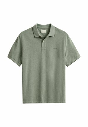 GANT, TWO-TONED  - Polo - dry herb green