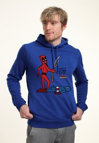 Marvel DEADPOOL WOLVERINE NEW IN TOWN - Jersey con capucha - royal blue