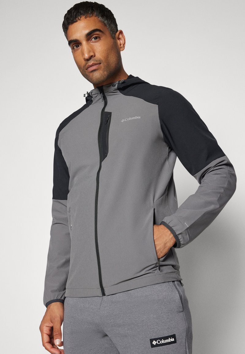 Veste Columbia Omni-Shield bicolore gris capuche S excellent état - Vêtements