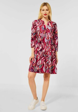 MIT PRINT - Day dress - rot
