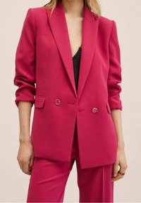 Mango Krátký kabát - pink