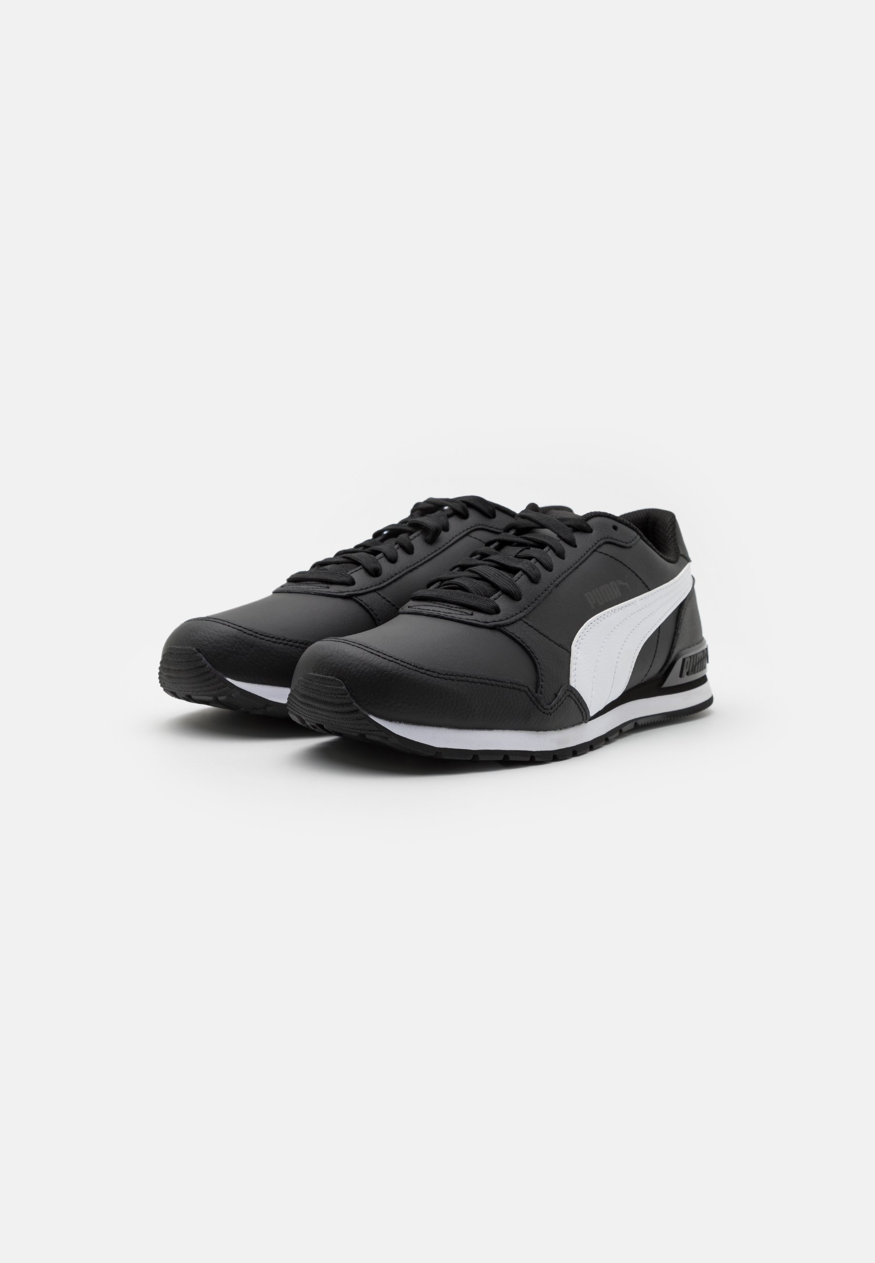 Puma ST RUNNER V2 FULL L UNISEX - Sneakers basse -  black/castlerock/white/nero - Zalando.it