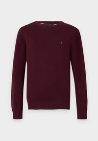 Unselected, deep burgundy