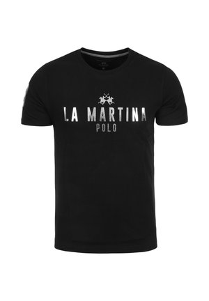 La Martina T-Shirt print - black