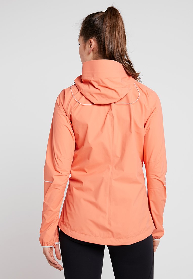 Haglöfs JACKET WOMEN Hardshell jacket coral pinkhaze The North Face Arque Active Trail Futurelight Regnjakke Kelp