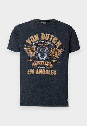 Von Dutch, TEE REGULAR FIT ACID WASH - T-Shirt print - multi-coloured