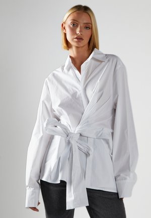 TIE FRONT - Camicia - white