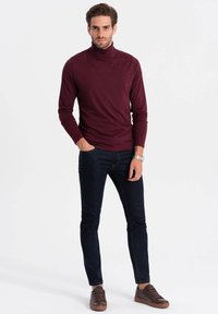 Ombre OM-LSCL-0112 - Langarmshirt - burgundy
