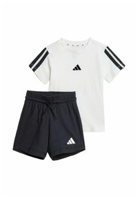 adidas Sportswear - ESSENTIALS SET - Pantaloni sportivi - white black Immagine in miniatura 1
