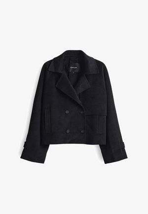 OPUS RELAXED FIT - Halflange jas - black