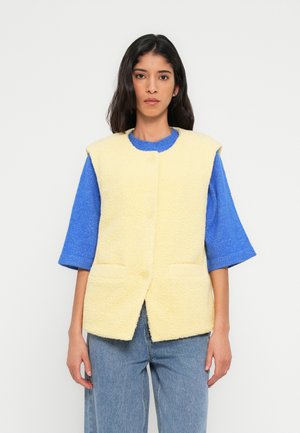 OBJVIOLA HAIRY VEST - Bodywarmer - sunlight