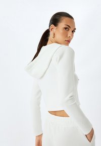 Koton HOODIE - Sweater met rits - white