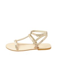 Long Tall Sally SNAKE STRAP - Sandaalit nilkkaremmillä - gold