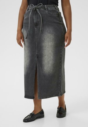 Kaffe Curve Denimová sukně - medium grey denim
